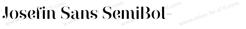 Josefin Sans SemiBol字体转换